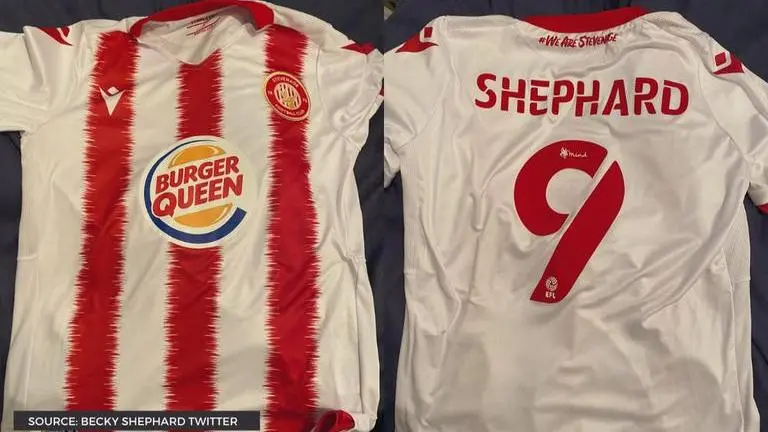 Burger King rebranded as "Burger Queen" in support of English women's club Stevenage FC Burger King