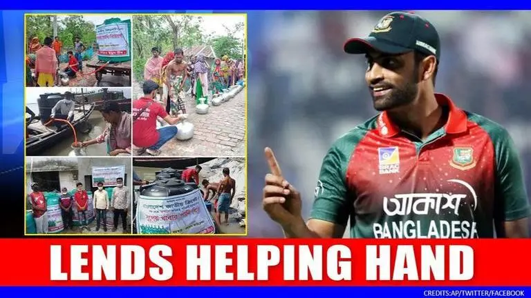 Bangladesh team joins Cyclone Amphan relief works, Tamim Iqbal arranges water for affected Bangladesh