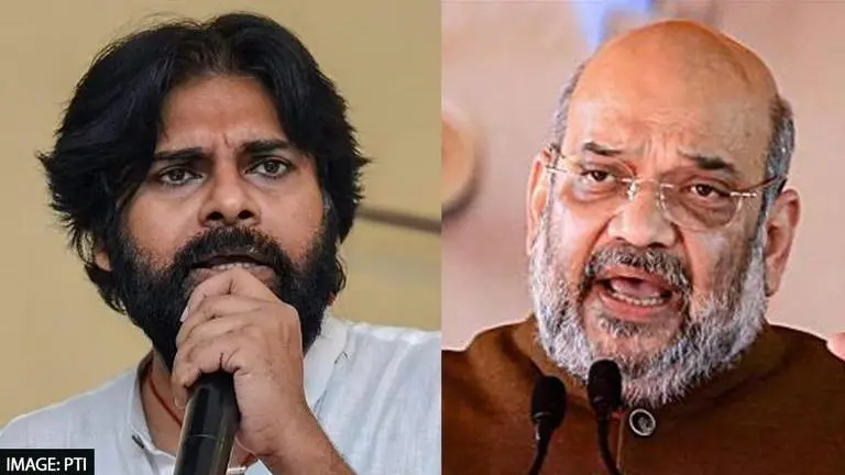 Pawan Kalyan extends heartfelt birthday wishes to Amit Shah; 'May lord Balaji bless you' Pawan Kalyan, Amit Shah, Amit Shah's birthday, Amit Shah's 57th birthday