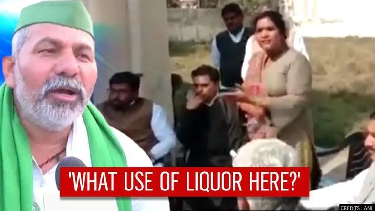 Farmers rebuff Congress neta's 'liquor help'; Rakesh Tikait asks 'What use of it here?' Rakesh Tikait