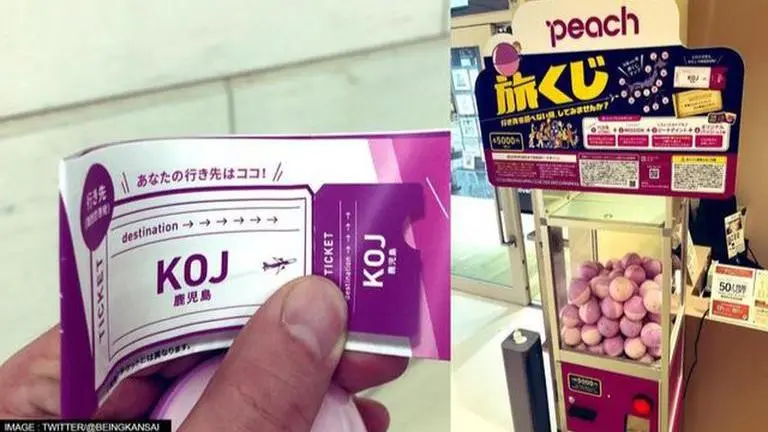 Japan-based airline sends tourists to 'mystery destinations' through vending machines Japan