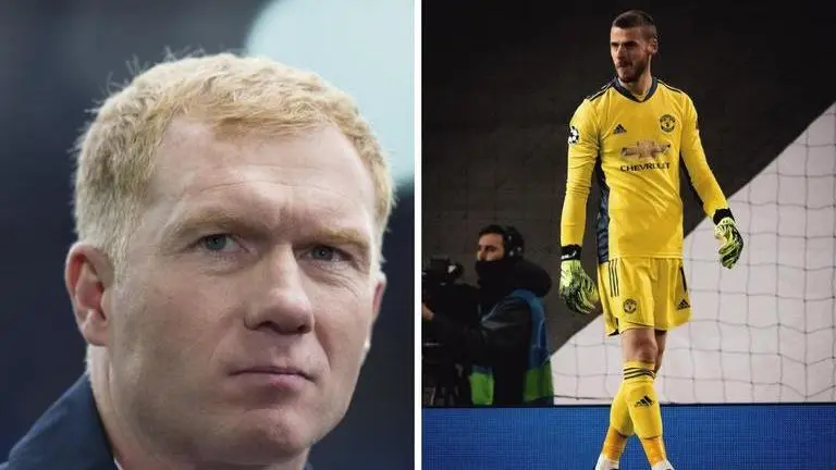 Paul Scholes says David de Gea was too scared of getting hurt in Leipzig's third goal Paul Scholes