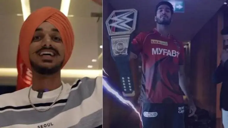 WrestleMania 39 fever grips IPL teams as PBKS, KKR players make WWE style entries | WATCH WrestleMania 39