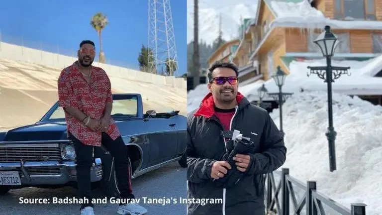 Badshah shares photos with Youtuber Gaurav Taneja; fans say "drop new music" Badshah