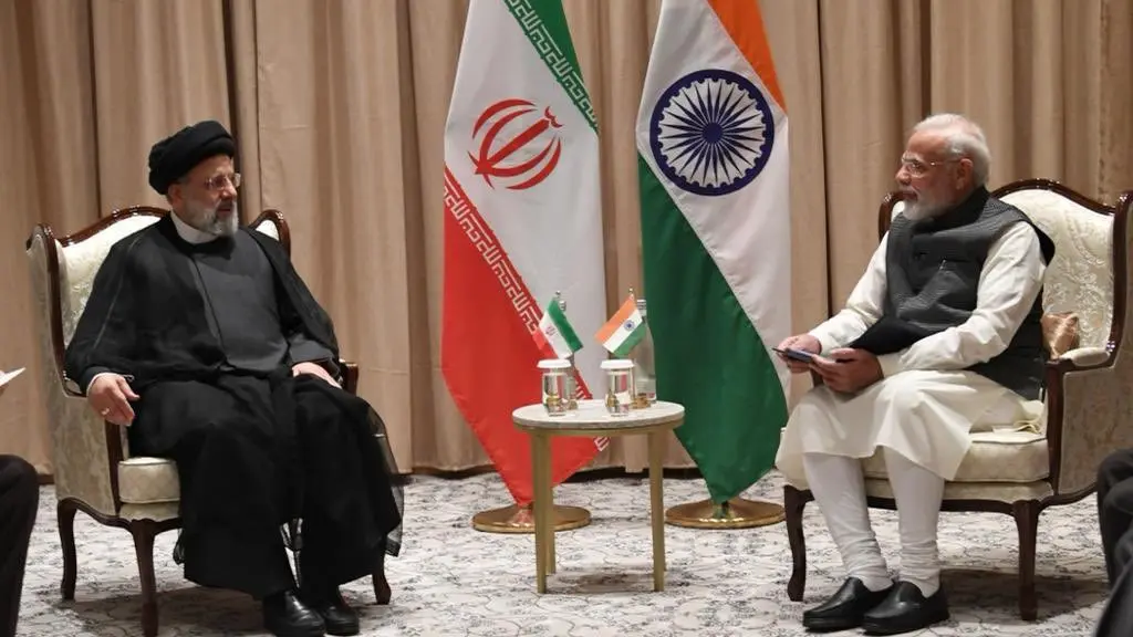 PM Narendra Modi with Ebrahim Raisi