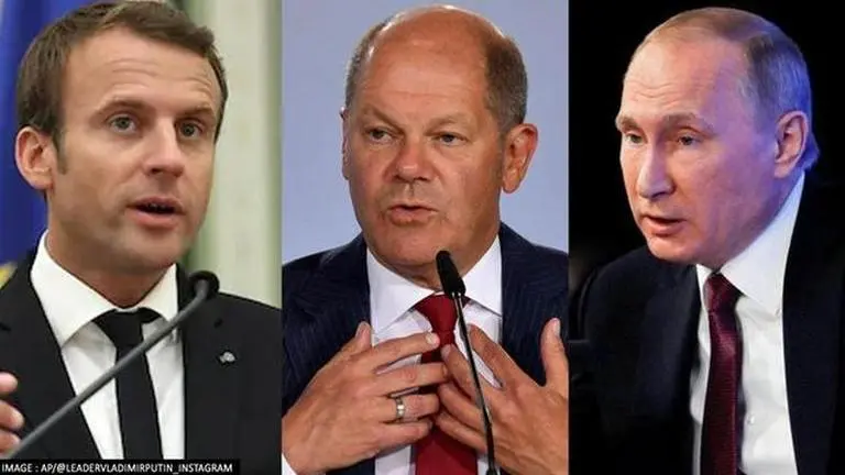Russia-Ukraine War: Emmanuel Macron, Olaf Scholz dial Putin, urge for a ceasefire Russia Ukraine war