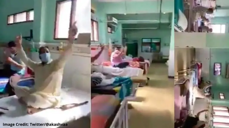 Video: COVID-19 patients spread positivity as they dance to Punjabi tunes in hospital COVID-19