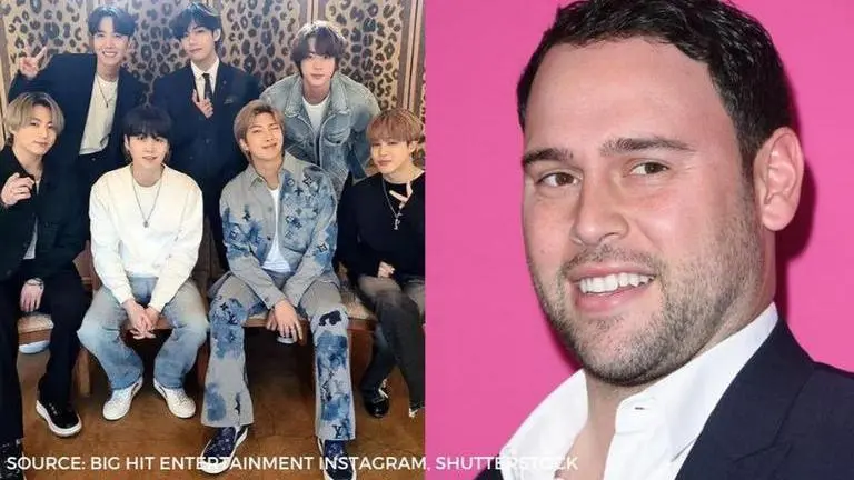 BTS's K-Pop agency HYBE buys Scooter Braun's Ithaca Holdings for $1 billion In frame: BTS Members, Scooter Braun; Source: Instagram and Shutterstock