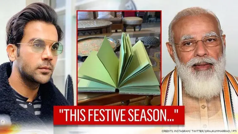 Rajkummar Rao pens heartfelt message for PM Modi's 'Local 4 Diwali', makes plea to fans Rajkummar Rao pens heartfelt message for PM Modi's 'Local 4 Diwali', makes plea to fans
