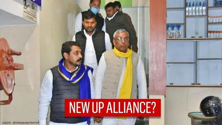 2022 UP polls: Rajbhar consolidates 'third front'; meets Chandrashekhar Azad for alliance Om Prakash Rajbhar