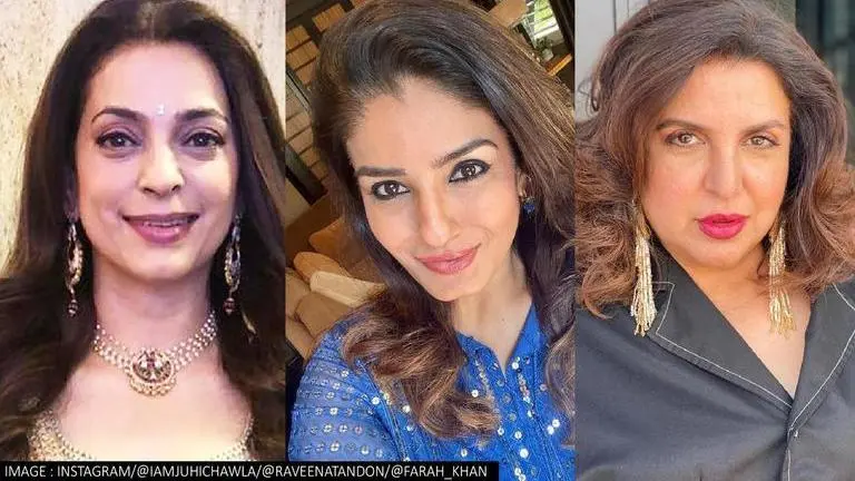 Juhi Chawla turns 54 today; Raveena Tandon, Farah Khan & others wish actor on her birthday Juhi Chawla, Raveena Tandon, Farah Khan
