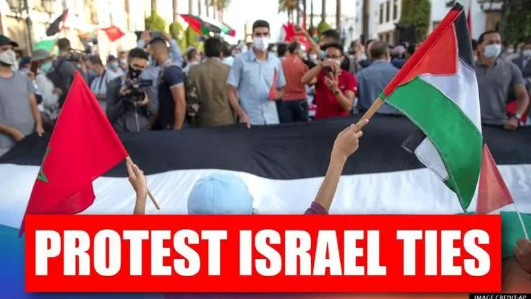 Moroccans protest Middle East peace deal