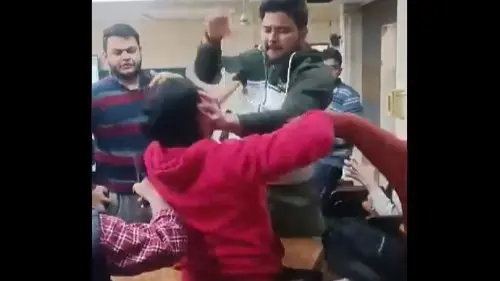 Ugly Classroom Fight Turns Into A Boxing Ring, Violent Punches, Kicks And Slaps Caught On Camera Classroom Fight Turns Into A Boxing Ring: A Video Of Punches, Kicks, and Slaps Emerges