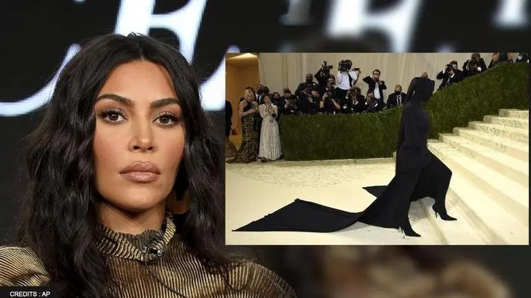 Kim Kardashian's bizarre look at Met Gala 2021 becomes talking point, check pics Met Gala 2021, kim kardashian