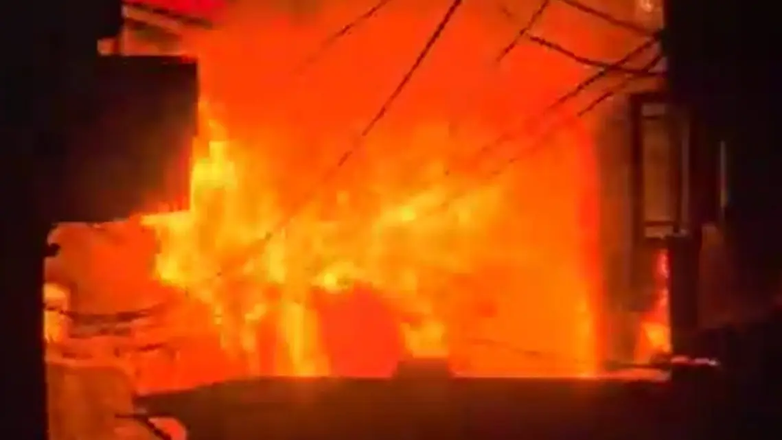 Fire in Srinagar