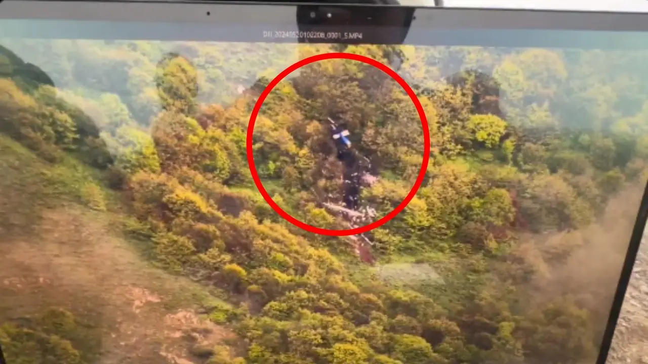First Drone Footage Showing Crash Site of Chopper Carrying Iran President Raisi Emerges First Drone Footage Showing Crash Site of Chopper Carrying Iran President Raisi Emerges
