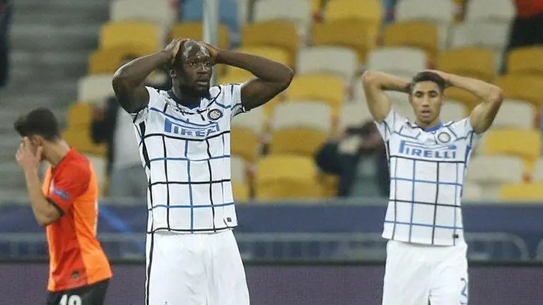 Inter hits crossbar twice in 0-0 draw at Shakhtar in CL