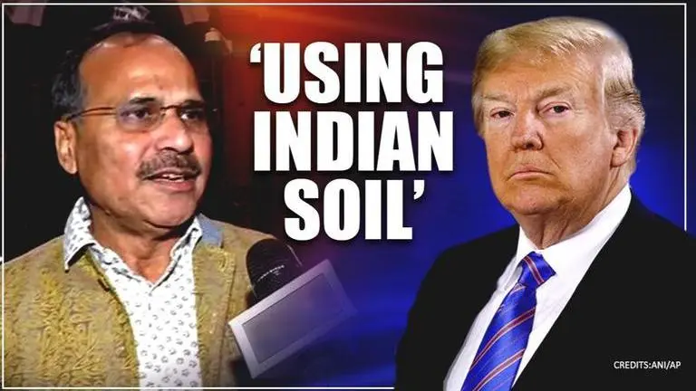 Adhir Ranjan accuses Trump of 'using Indian soil', slams Centre for spending crores Adhir Ranjan Chowdhury