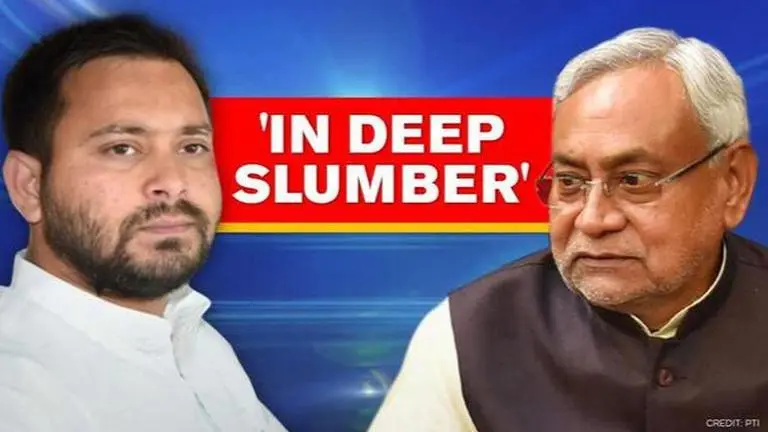 Tejashwi Yadav hits out at Bihar CM over floods & COVID; says Nitish govt in deep slumber Tejashwi Yadav