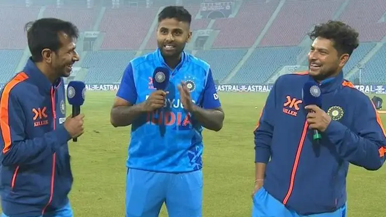 Suryakumar Yadav calls Indian bowler his 'batting coach' in banter after IND vs NZ T20I Suryakumar Yadav and Yuzvendra Chahal