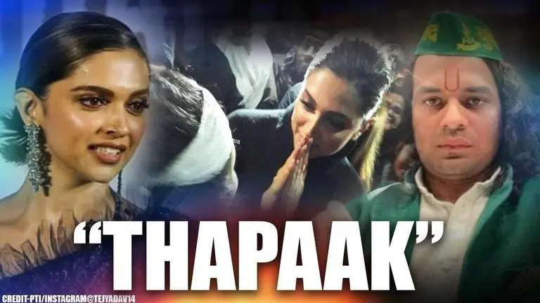 Tej Pratap Yadav wades into Deepika Padukone row, calls Chhapaak a slap to those in power Tej pratap