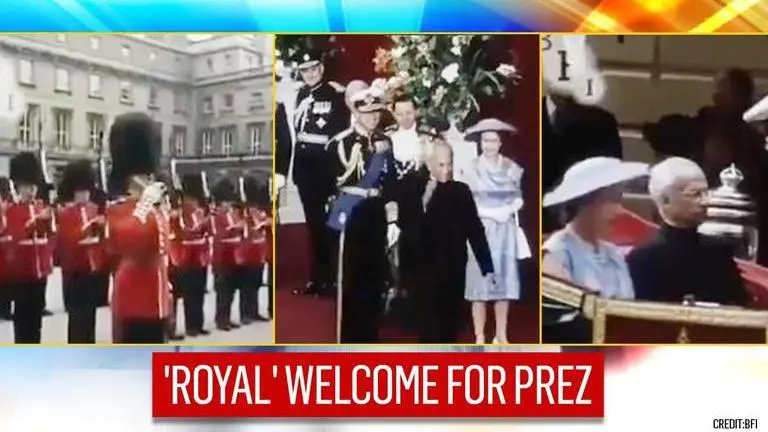 When then President S Radhakrishnan was given 'royal' welcome by the Queen in London When then President S Radhakrishnan was given 'royal' welcome by Queen in London