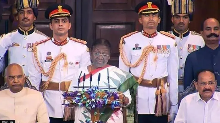 Droupadi Murmu takes oath as India's 15th President: Political leaders extend best wishes Droupadi Murmu