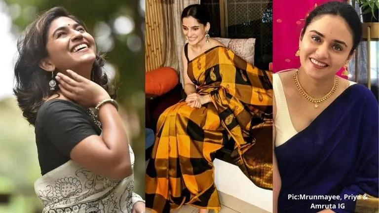 Ganesh Chaturthi 2020: Saree styling cues to take from Marathi celebs this Ganeshotsav ganesh chaturthi 2020