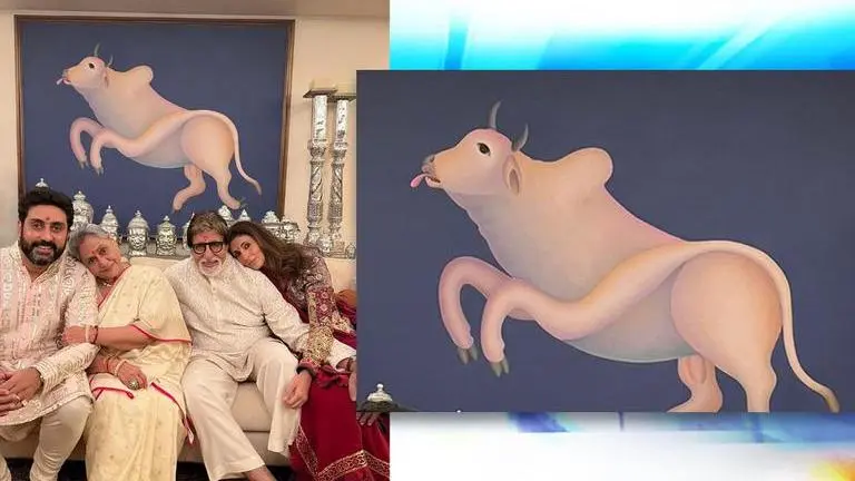 Amitabh Bachchan's Diwali pic with unique painting goes viral; here's how much it costs Amitabh Bachchan