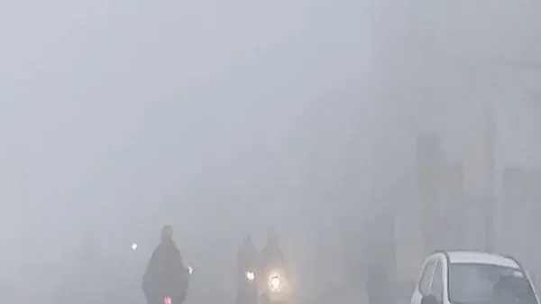 Bathinda fog, Punjab.