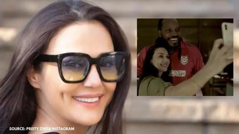 Preity Zinta celebrates 'Universe Boss' Chris Gayle's birthday in Dubai with her team Preity Zinta