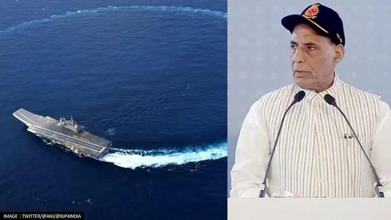 'INS Vikrant icon of India's pride, power & determination': Defence Minister Rajnath Singh RAJNATH SINGH