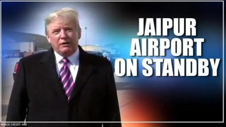 Jaipur airport to be on standby for Delhi int'l airport during Trump's visit to India Trump