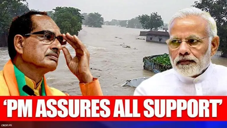 Madhya Pradesh floods: CM Chouhan briefs PM Modi about flood situation in state Madhya Pradesh