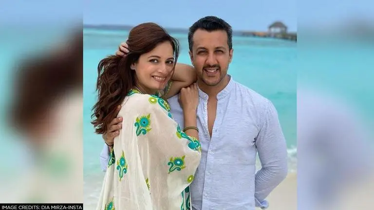 Dia Mirza awestruck after hubby Vaibhav Rekhi hails her as 'Monday Motivation'; see pic Dia Mirza, Vaibhav Rekhi
