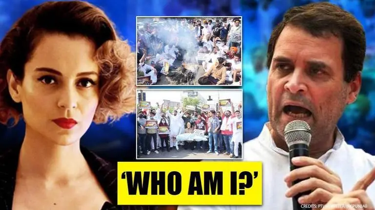 Kangana Ranaut 'flattered' at Congress' effigy burning; questions 'Pappu with Champu army' Kangana Ranaut