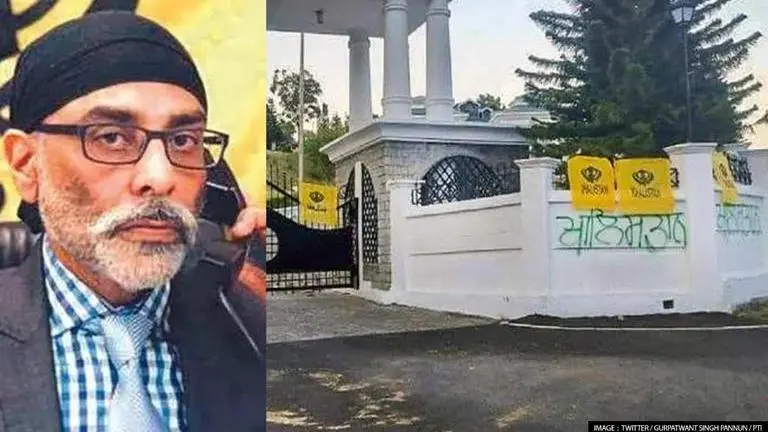 SFJ claims 'Khalistan flags put up on HP Assembly gate sent to state during AAP roadshow' Sikhs For Justice, Khalistan