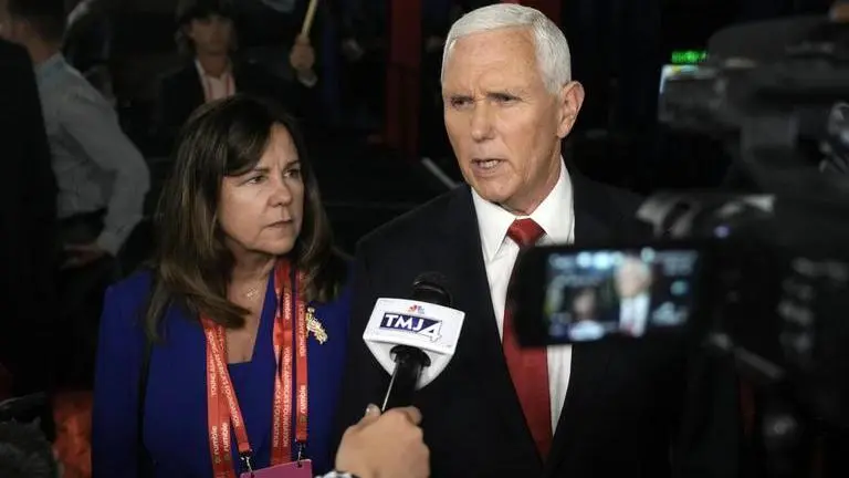 Mike Pence says ‘elections are about choices’ after stellar performance at first debate Mike Pence
