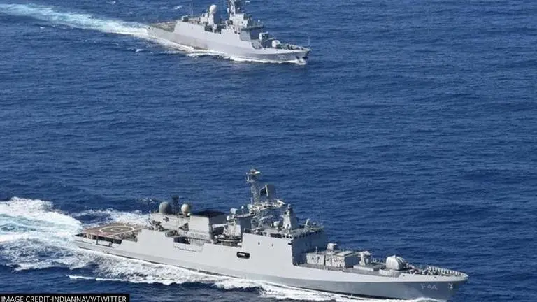 Indian Navy ship INS Tabar participates in maritime exercise with Algeria's 'Ezzadjer' Indian Navy