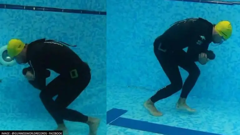 Croatian Freediver sets record by walking 107 metres underwater in single breath Croatia