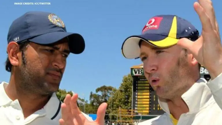 MS Dhoni's old photo with Michael Clarke posted by ICC, fans come up with funny memes MS Dhoni