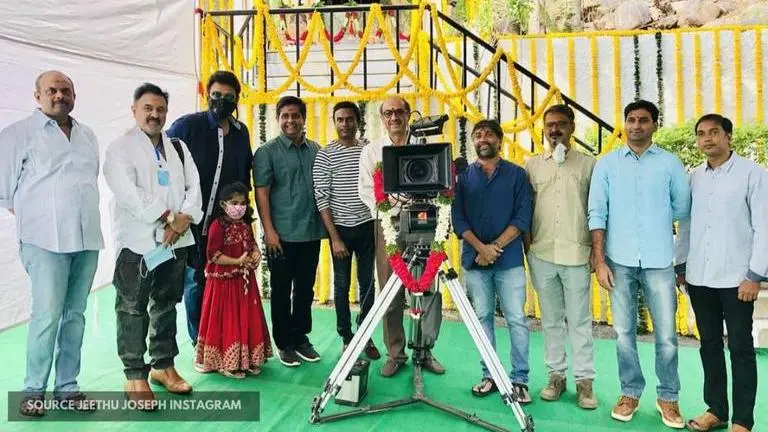 Venkatesh starrer 'Drishyam 2' Telugu launched by Jeethu Joseph with pooja ceremony Venkatesh