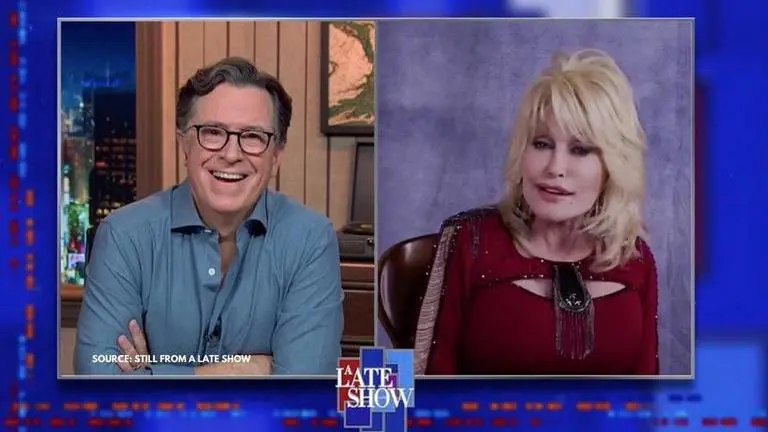 Dolly Parton singing 'Bury Me Beneath The Willow Tree' makes Stephen Colbert cry; Watch dolly parton