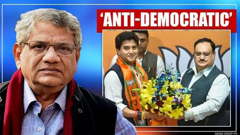 Jyotiraditya Scindia jumps fence from Congress; Yechury says 'worst horse-trading by BJP' Sitaram Yechury