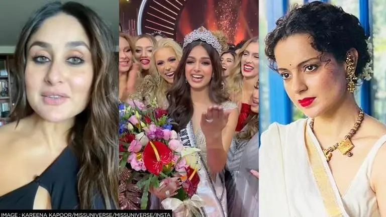 Kangana Ranaut, Kareena Kapoor & more stars hail Harnaaz Sandhu on Miss Universe 2021 win Kangana Ranaut, Kareena Kapoor, Harnaaz Sandhu, Miss Universe 2021, Harnaaz Sandhu crowned Miss Universe