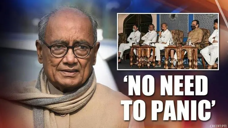 'Natural to be worried but no need to panic over buying of MLAs': Digvijaya Singh Congress