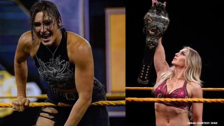 Rhea Ripley returns to confront WWE NXT Women's Champion Charlotte Flair after her DQ Rhea Ripley returns
