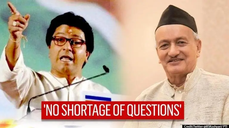 Raj Thackeray meets Maharashtra Governor over high power bills; mentions Pawar & CM Uddhav Raj Thackeray