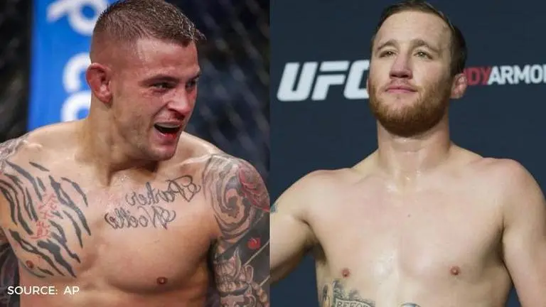 Justin Gaethje and Dustin Poirier engage in a war of words over UFC interim title wins justin gaethje
