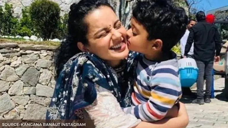 Kangana Ranaut gives a sneak peek into her playtime with 'pudding' nephew Prithvi Raj kangana ranaut